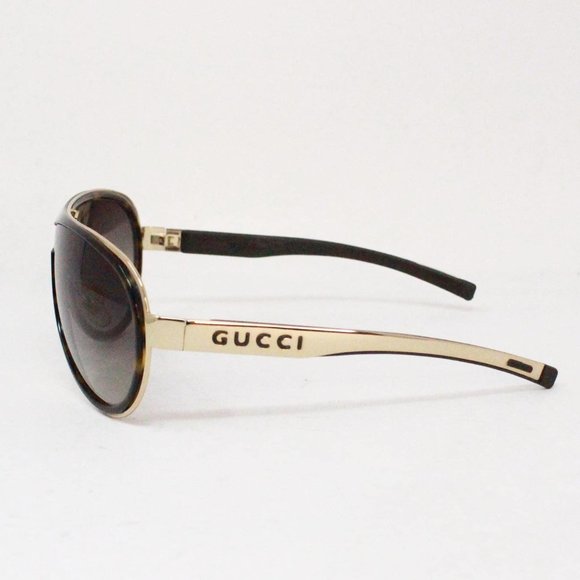 GUCCI #38830 Brown Aviator Sunglasses main image 4